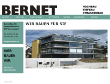 Tablet Screenshot of bernetbau.ch